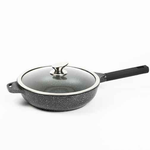 Casserole ronde à revêtement en marbre antiadhésif, poêle à frire, sauteuse, 22cm, 28cm Casserole ronde à revêtement en marbre antiadhésif, poêle à frire, sauteuse, 22cm, 28cm