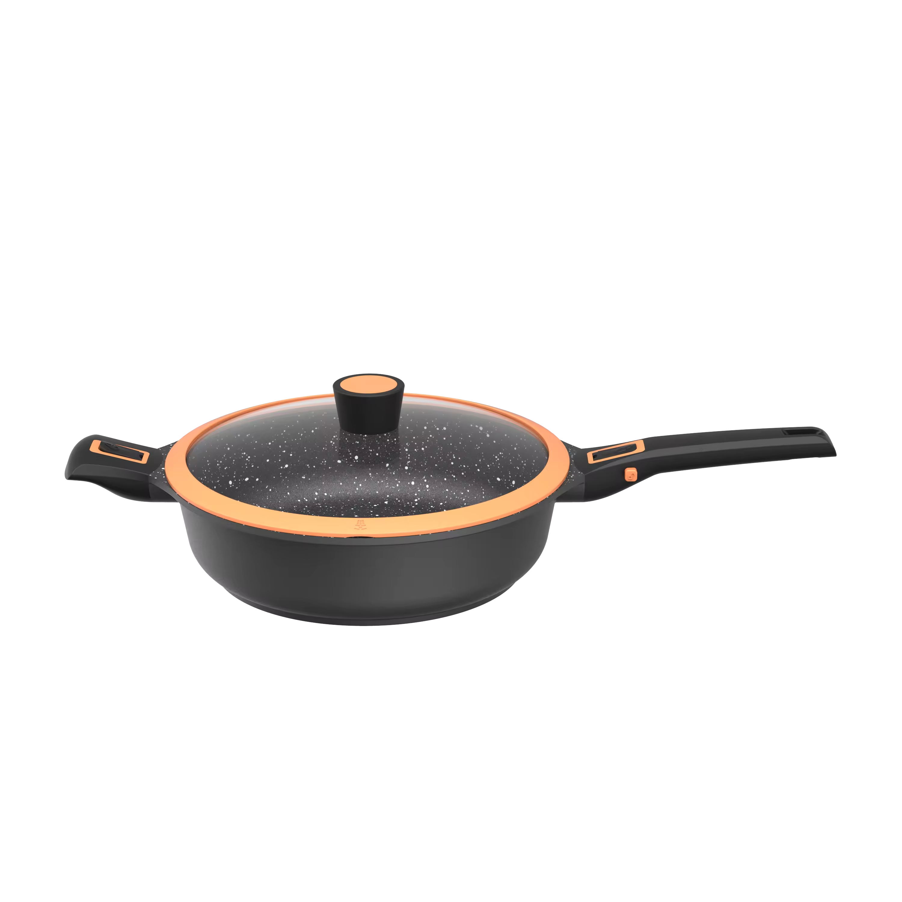 Leerpan aluminium sobadora de pota pain fonte d'aluminium gâteau profond friture crème glacée ast machine double casserole avec couvercle