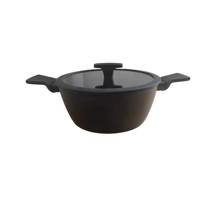 Casseroles antiadhésives non toxiques faites sur commande du logo 26cm 28cm 30cm de Leerpan