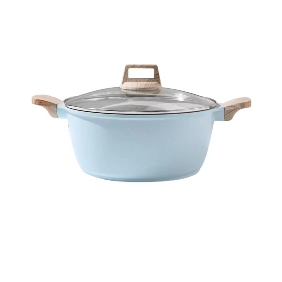 Leerpan – marmite à fond plat rond antiadhésif à deux oreilles, ustensiles de cuisine en fonte