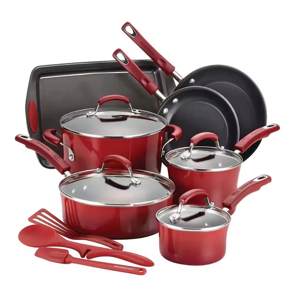 Ensemble de casseroles et poêles de cuisine antiadhésives en aluminium