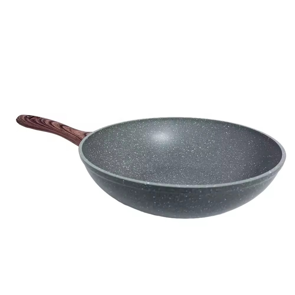 LEER ustensiles de cuisine haut de gamme poêle Wok antiadhésive à usage général pour cuisinière à gaz et à induction