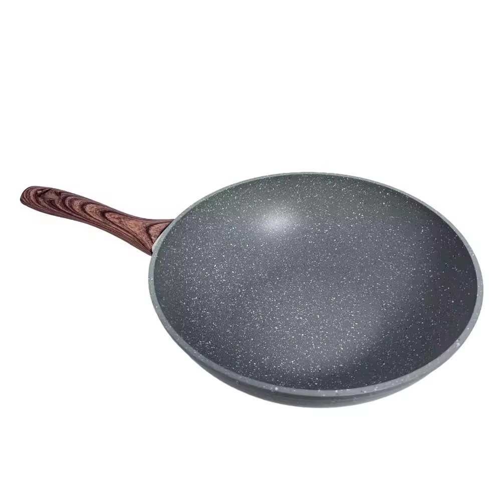 Accueil Cuisine Woks antiadhésifs Poêle de cuisson en aluminium Wok