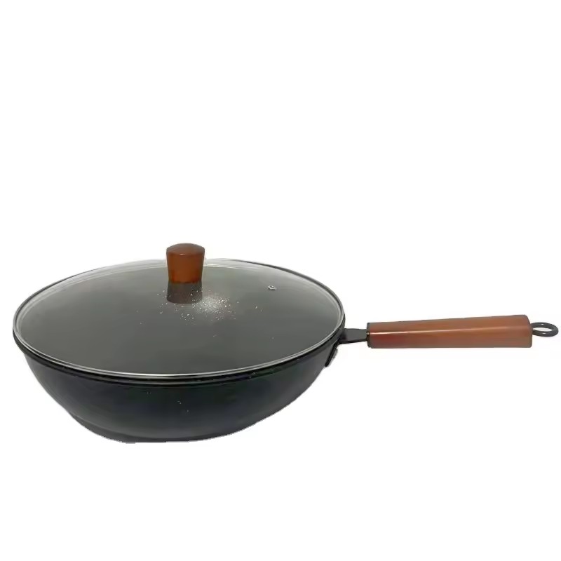 Wok octogonal antiadhésif de wok non enduit de ménage du nid d'abeilles 32cm