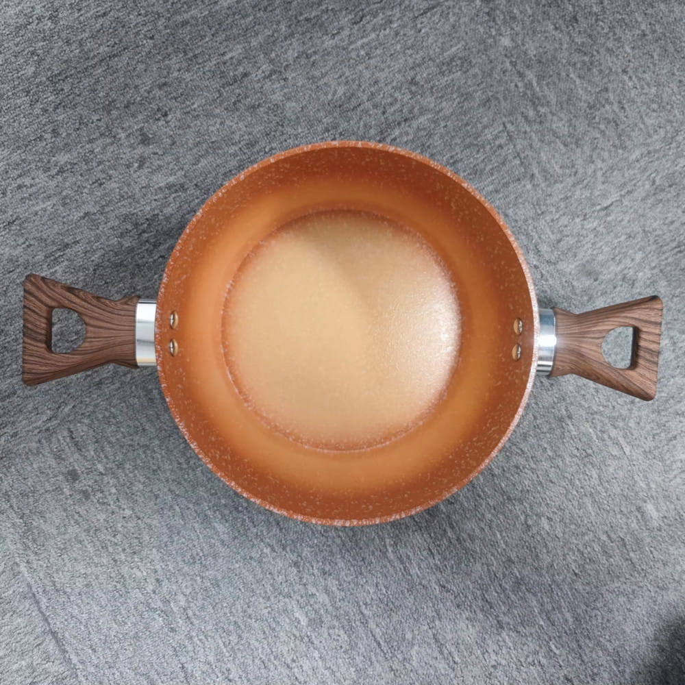 Chauffe-plats en céramique antiadhésif, logo personnalisé 24/26/28cm, casseroles antiadhésives pour la maison