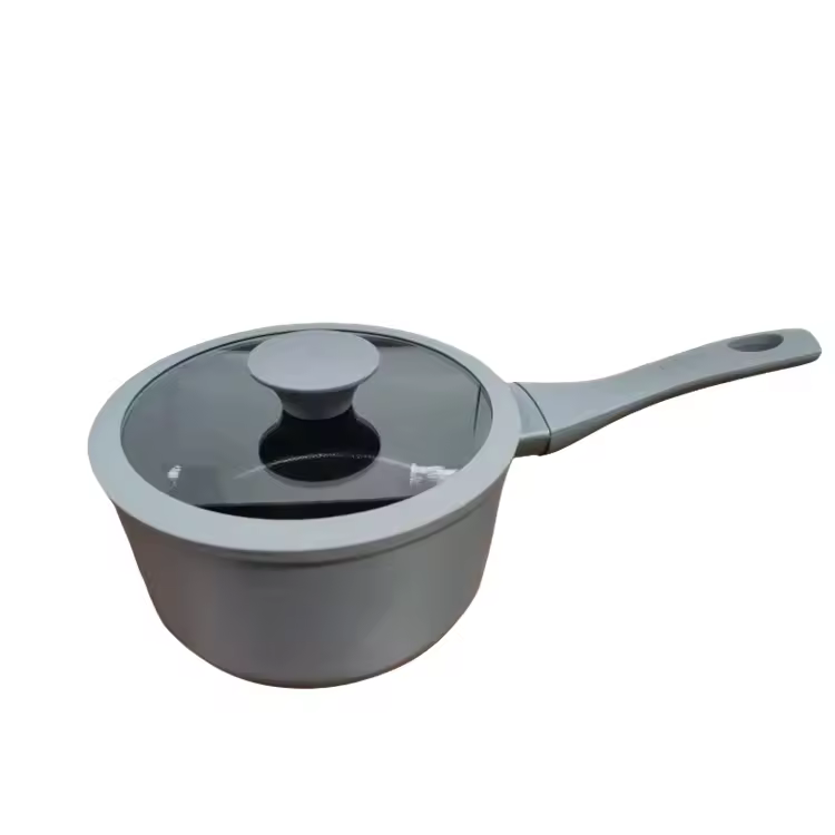 Casserole antiadhésive en fonte d'aluminium, taille personnalisée à la mode, non toxique
