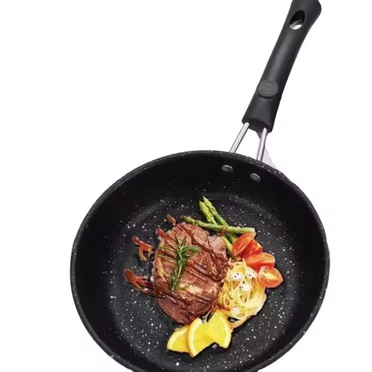 Poêle à crêpes antiadhésive de qualité alimentaire, poêle à steak, cuisinière à induction domestique, cuisinière à gaz, poêle à œufs